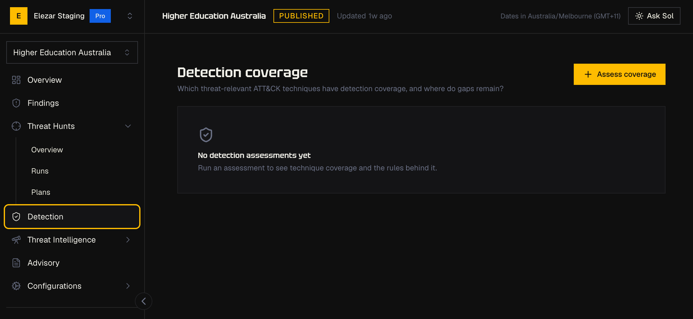 Run a Detection Assessment in Elezar